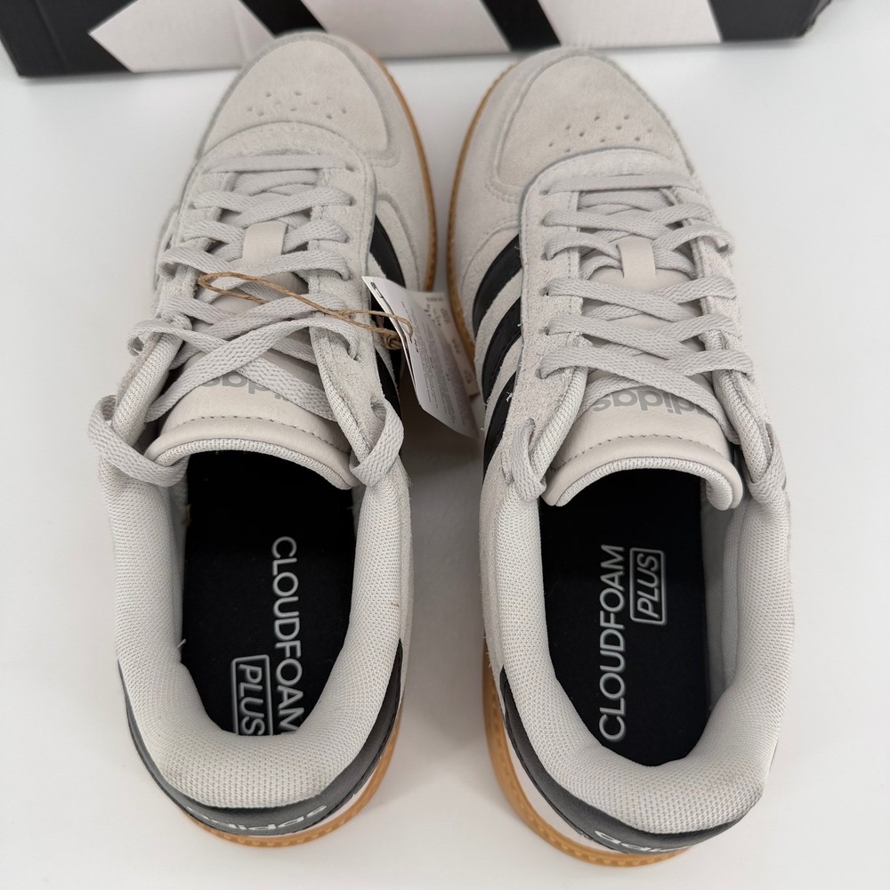 Adidas Breaknet Sleek Womens 8.5 Grey Black Gum Sole Sneakers JR0689 - Picture 7 of 10